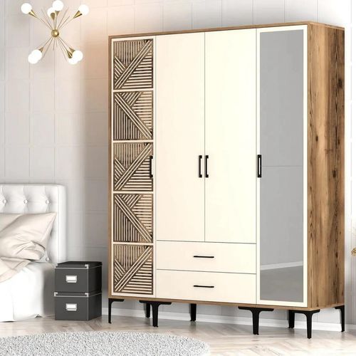 cumpără Dulap Trendy Kumsal PTR-Nuc, Crema în Chișinău 