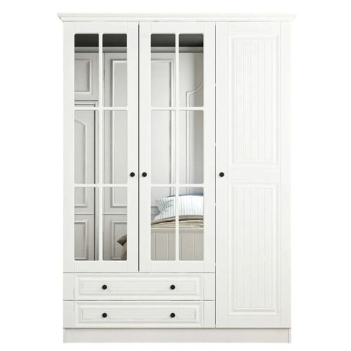 cumpără Dulap Trendy Kale 3 Mebran Kapak 190-Alb, 52x190x135cm în Chișinău 