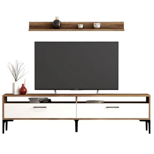 cumpără Comodă TV Trendy Istanbul, Nuc, Alb 180x47x35cm în Chișinău 