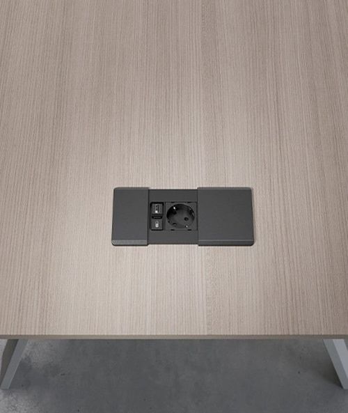 купить Розетка электрическая ASA Plastici 060.08F.00107 Versapad 1 socket F +1 USB 5V (A) + 1 USB 5V (C) Black в Кишинёве 