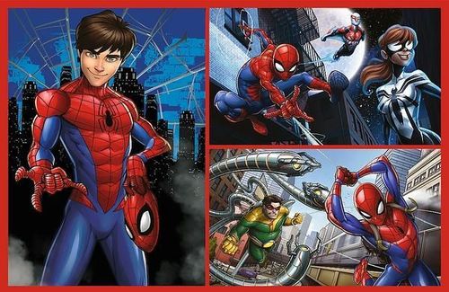 купить Головоломка Trefl 34443 Puzzles 2x70 Spider stories, Disney Marvel Spiderman в Кишинёве 