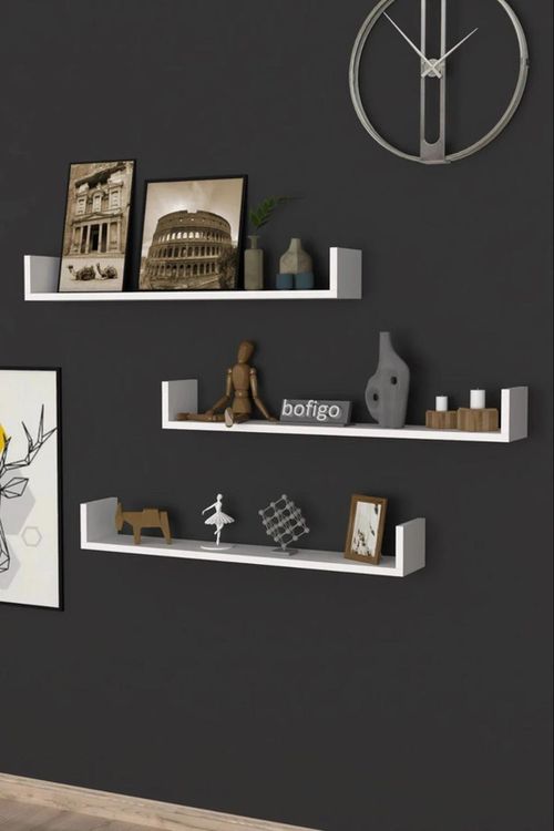 cumpără Raft decorativ Bofigo Комплект навесных полок 13-90-01 White în Chișinău 