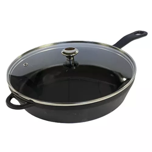 cumpără Tigaie Voeux Kitchenware ST-192 Tigaie din fontă Elegance, 28cm + capac sticlă în Chișinău 