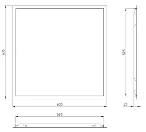 купить Аксессуар для климатической техники Europlast 7504665 Ecran de inspecție, metal, 600x600mm (RLM6060) в Кишинёве 