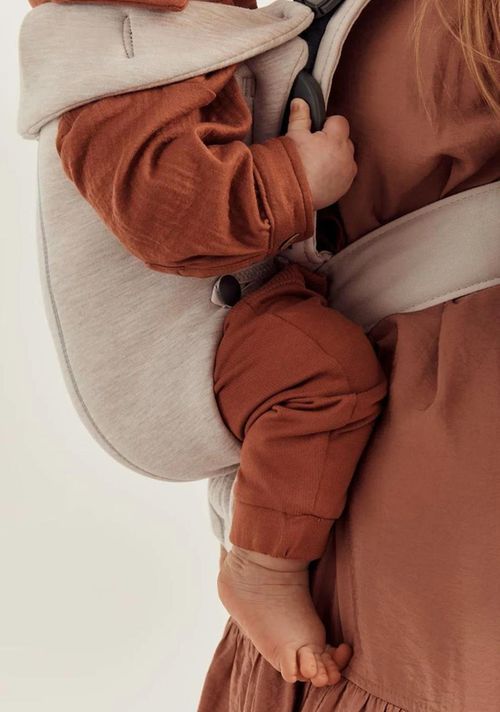купить Кенгуру BabyBjorn 021087E1 Mini 3D Jersey, Light Beige в Кишинёве 