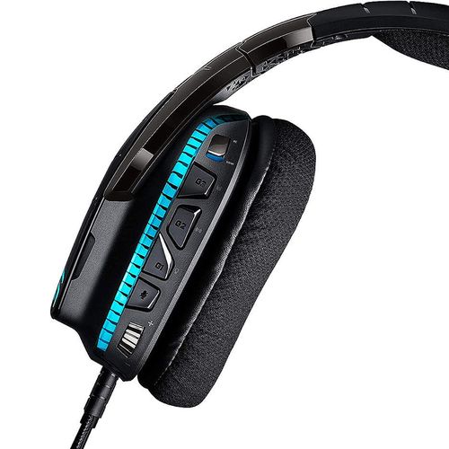 cumpără Casti gaming Logitech G633 Artemis Spectrum Black Gaming RGB 7.1 Headset, 7.1 Surround, 40mm PRO-G Driver, Headset: 20Hz-20kHz, Microphone: 100Hz-20kHz, 2m, 981-000605 (casti cu microfon/наушники с микрофоном) în Chișinău 