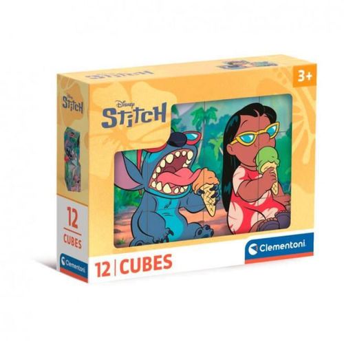 купить Пазл Clementoni Cuburi STICH, 12 bucăți (41347) в Кишинёве 