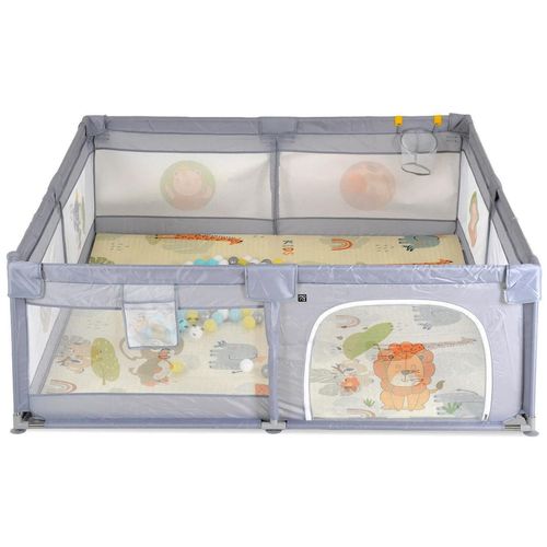 cumpără Țarc Moni GameZone Grey, 120x120cm, 60 bile în Chișinău 