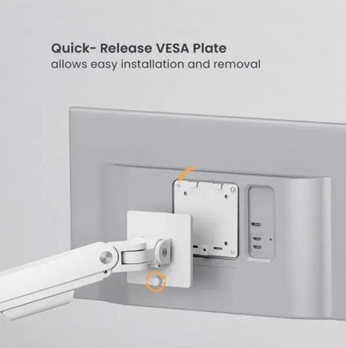 купить Аксессуар для ПК Brateck LDT81-C012 Gas Spring Monitor Arm, Polished Aluminium for 1 monitor в Кишинёве 