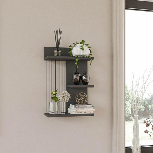 купить Полка декоративная Trendy Kinik-Antracit 40x60x19cm (GTR005397) в Кишинёве 