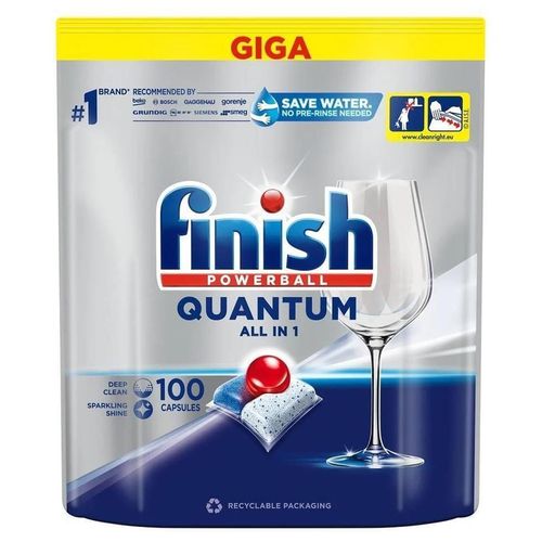 купить Средство для посудомоечной машины Finish Quantum Fresh 100 caps (2107) в Кишинёве 