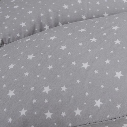 cumpără Pernă pentru gravide și mame care alăptează Ceba Baby W-705-000-739 Physio Duo Jersey Grey Stars, 300cm în Chișinău 