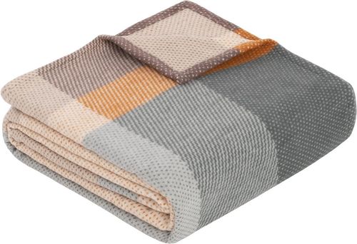 cumpără Textile de casă Ibena 3363/320 Jacquard Baumwolldecke Zelino mith GOTS Zertifikat Grey în Chișinău 