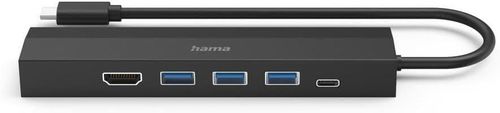 cumpără Adaptor IT Hama 200144 USB-C Hub, Multiport, 6 Ports, 3 x USB-A, USB-C, HDMI, LAN/Ethernet în Chișinău 