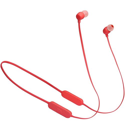 cumpără Casti cu microfon fara fir JBL Tune T125BT Red Bluetooth Wireless In-Ear Headphones, 20Hz-20kHz, 16 Ohms, 96dB, Microphone, Remote, BT5.0, 120 mAh Lithium-Ion Polymer up to 16 hours, JBLT125BTCOR (casti cu microfon fara fir JBL / беспроводные наушники с микрофоном JBL) în Chișinău 