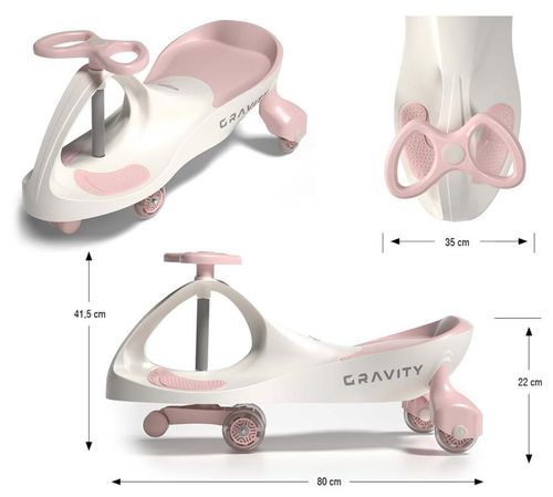 cumpără Tolocar Milly Mally 59529 каталка Gravity cream/pink în Chișinău 