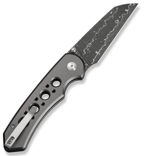 купить Нож походный Civivi C24067-DS1 Pragma Prime, mâner aluminiu, Button Lock в Кишинёве 