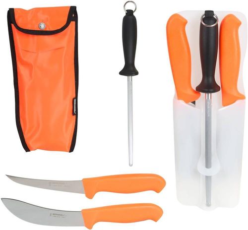 купить Нож походный MoraKniv Hunting Set Orange 2 knives/sharpening steel в Кишинёве 