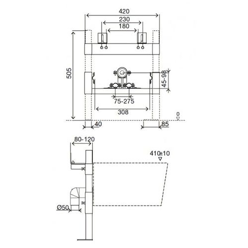 Инсталляция для биде IMPRESE i4300 