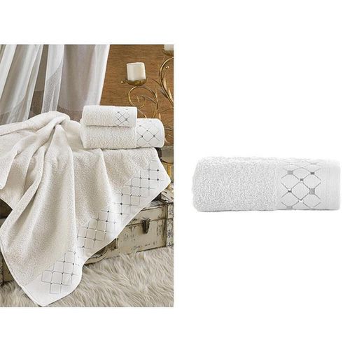 купить Домашний текстиль Ellia Soft 54930.2 Prosop 50x90cm Georgia White, 100% cotton в Кишинёве 