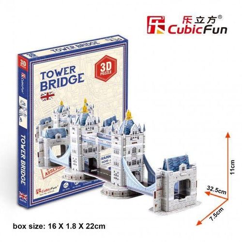 купить Конструктор Cubik Fun S3010h 3D puzzle Podul Turnului, 32 elemente в Кишинёве 