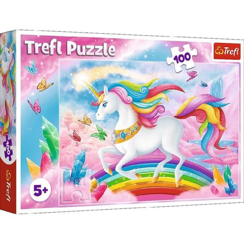 купить Головоломка Trefl 16364 Puzzles 100 World of unicorns в Кишинёве 