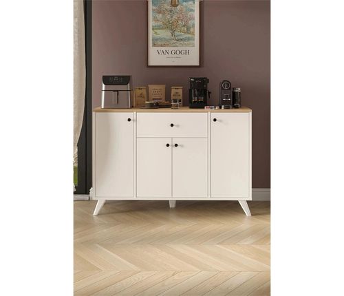 купить Шкаф Bofigo Буфет 12-47-41 Sapphire Oak/White в Кишинёве 