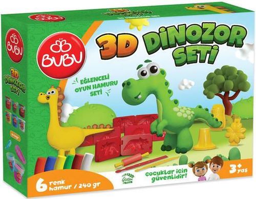 cumpără Set de creație BuBu OH0012 Set cu plastilină de modelat PLAY DOUGH Dinosauri 3D în Chișinău 