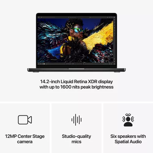 cumpără Laptop Apple MacBook Pro 14" M4 Max 14c/32g RAM 36GB SSD 1TB Space Black MX2K3 în Chișinău 