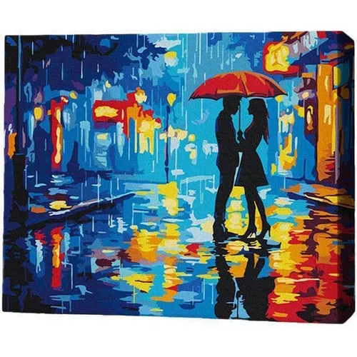 купить Картина по номерам BrushMe RMG0024FC 30x40 см (без коробки) Романтика в дождливом городе в Кишинёве 