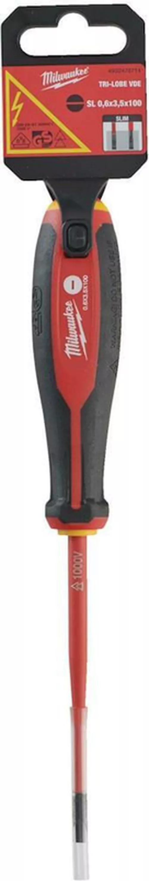 купить Отвёртка Milwaukee 4932478714 Изолированная отвертка 0,6 x 3,5 x 100 в Кишинёве 