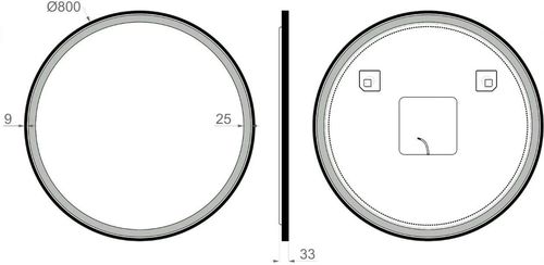 cumpără Oglindă baie Dubiel Vitrum HOLIDAY Black 80 LED în Chișinău 