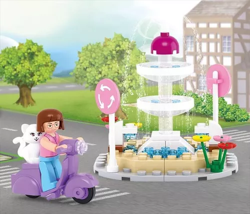 купить Конструктор Sluban B0519 Set de construcție Fântână arteziană, 79 elem. в Кишинёве 