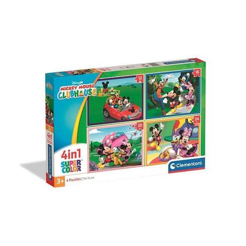 купить Пазл Clementoni Puzzle 4in 1 Clubul Mickey Mouse (21755) в Кишинёве 