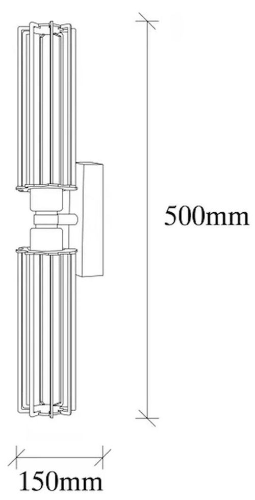 cumpără Candelabru de perete Trendy Lampa de perete Fellini-MR-879 15x50x8cm în Chișinău 