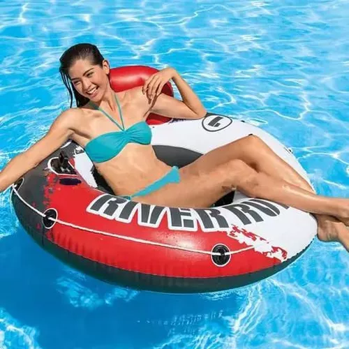 cumpără Accesoriu pentru piscină Intex 56825 Cerc gonflabil cu mînere și suport spate, D 135 cm, pînă la 100 kg în Chișinău 