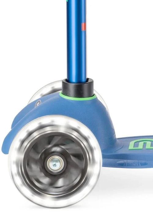 купить Самокат Micro MMD175 Mini Deluxe LED Crystal Blue в Кишинёве 
