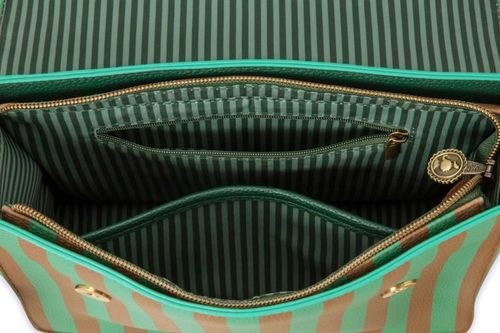купить Сумка плечевая Pip Studio 51.273.429 Frances Cross Body Bag Medium Stripe Green 25x9x21.5cm Green в Кишинёве 