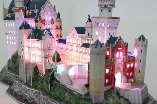 купить Конструктор Cubik Fun L174h 3D Puzzle Neuschwanstein Castle LED в Кишинёве 