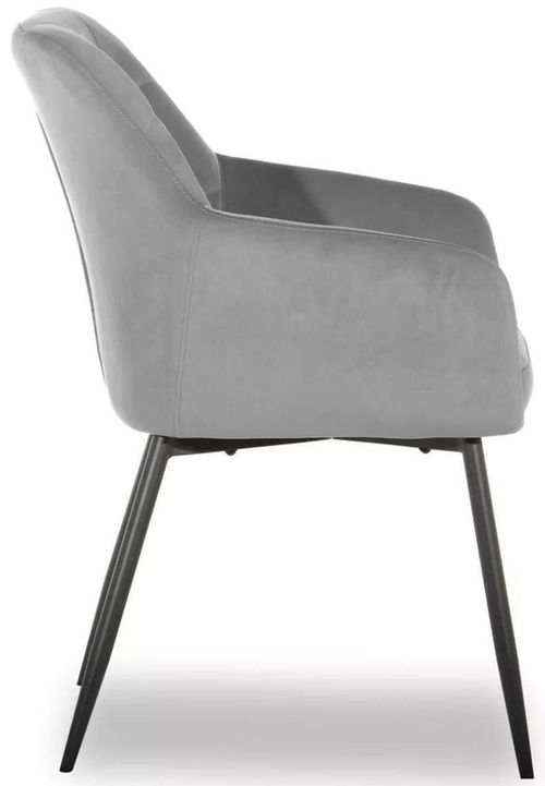 купить Стул Interdepo UGO new, Light Grey velvet в Кишинёве 