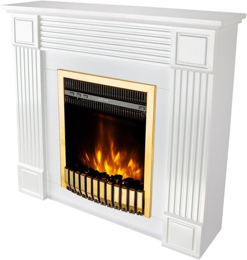 купить Камин электрический ArtFlame Nexor & Gala Gold, 950x1000x270mm, Alb в Кишинёве 