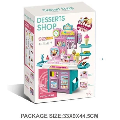 cumpără Bucătărie și veselă de jucărie Essa 922-214 Magazin de înghețată pentru copii „Fă-l singur”, 32elem în Chișinău 