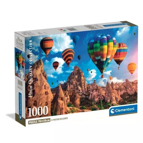 купить Пазл Clementoni Puzzle 1000 Balloons in Cappadocia (39988) в Кишинёве 