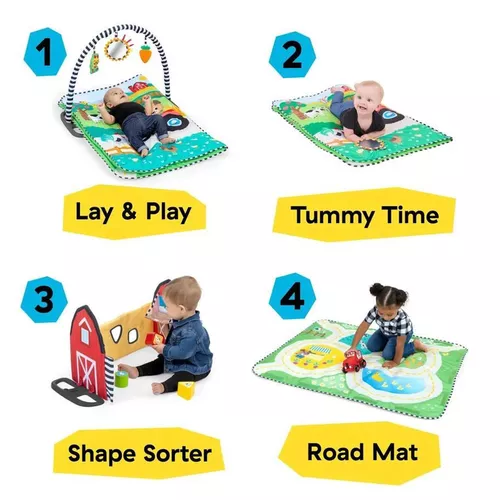 купить Коврик игровой Baby Einstein 17327 Exploratorii Fermei, Busy Barnyard, 4in1 в Кишинёве 