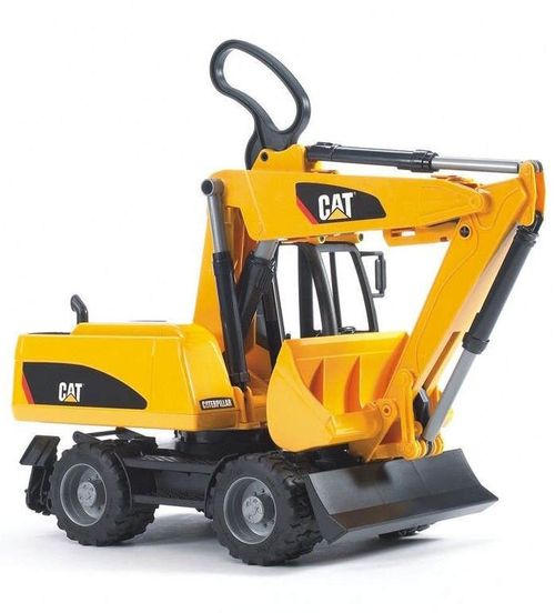 купить Машина Bruder 2445 Колесный экскаватор Caterpillar CAT, 42269 в Кишинёве 
