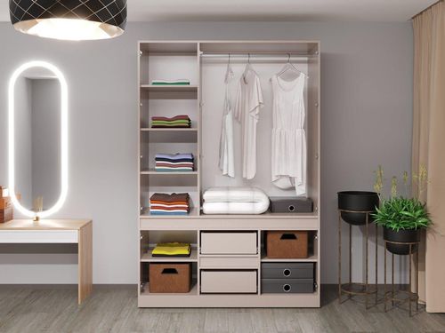 cumpără Dulap Bayro Harmony 1500x2200x550 cu sertare gri piatra în Chișinău 