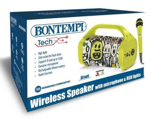 cumpără Jucărie muzicală Bontempi 490230 Беспроводная колонка с микрофоном и подсветкой în Chișinău 