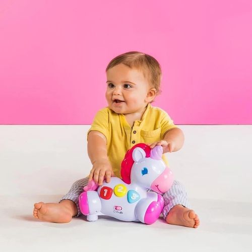 купить Музыкальная игрушка Bright Starts 10307 Jucarie Unicornul Magic Rock & Glow в Кишинёве 