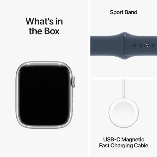 cumpără Ceas inteligent Apple Watch Series 9 GPS 45mm Silver - M/L MR9E3 în Chișinău 