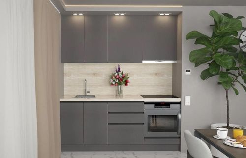 cumpără Mobilă pentru bucatarie ArtFlame GOLA Storm Grey (2 m.l.) în Chișinău 